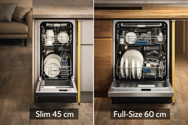 Коли вузька посудомийна машина 45 см краща за повнорозмірну