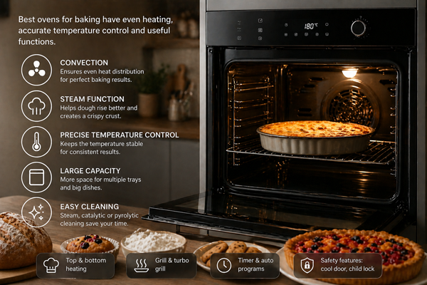 Які духові шафи краще підходять для випічки?