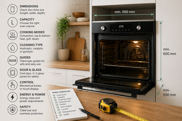 На що дивитися перед купівлею духової шафи?