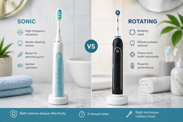 Звукова чи обертальна щітка: що вибрати?