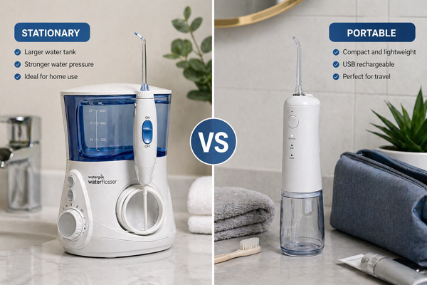 Стационарный или портативный ирригатор: что удобнее?