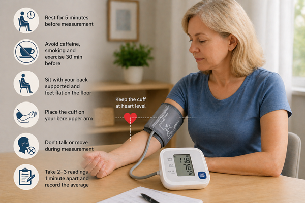 Как правильно измерять давление дома?