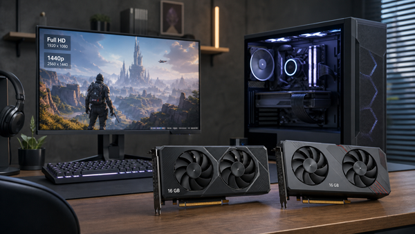 RTX 5060 Ti 16GB і RX 9060 XT 16GB — найкращий вхід у сучасні ігри?