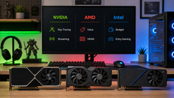 NVIDIA, AMD чи Intel — що краще для геймінгу?