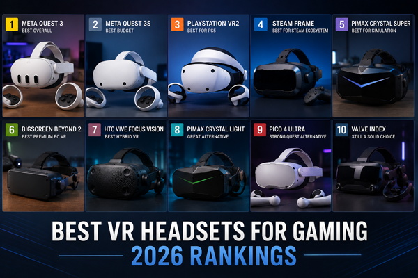 Рейтинг лучших VR-шлемов для игр 2026 года