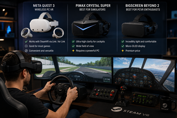 Какой VR-шлем лучше для SteamVR и симуляторов?