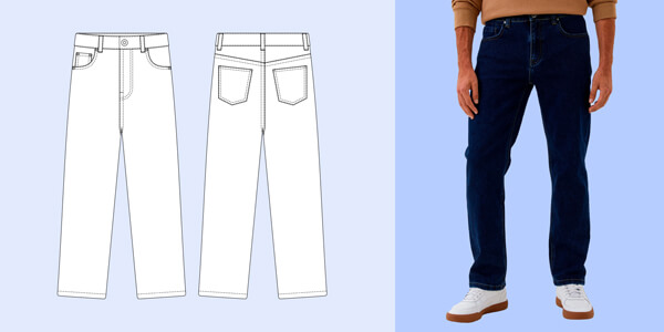 Види чоловічих джинсів: Regular