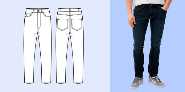 Види чоловічих джинсів: Slim
