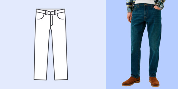 Моделі чоловічих джинсів: Straight cut