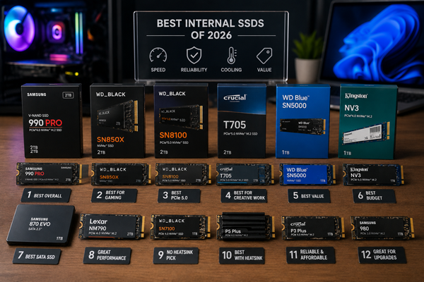Рейтинг внутренних SSD 2026 года: какие модели выбрать?