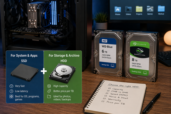 Який HDD вибрати для звичайного ПК?
