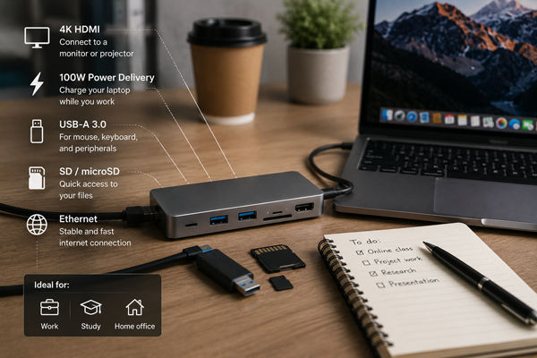 Який USB-хаб вибрати для роботи та навчання у 2026 році?