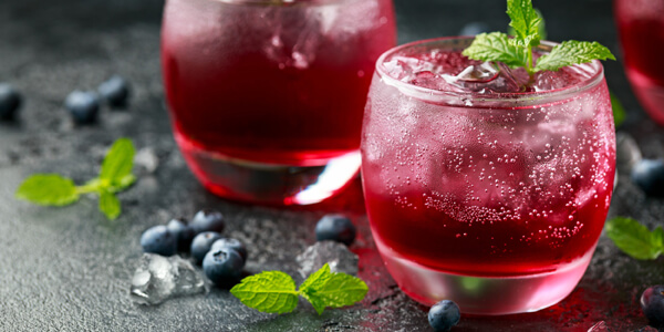 Мохіто з горілкою та лохиною