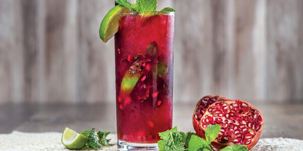 Безалкогольний гранатовий мохіто