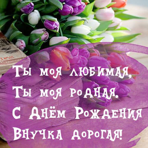 Поздравления с днем рождения внучке картинка