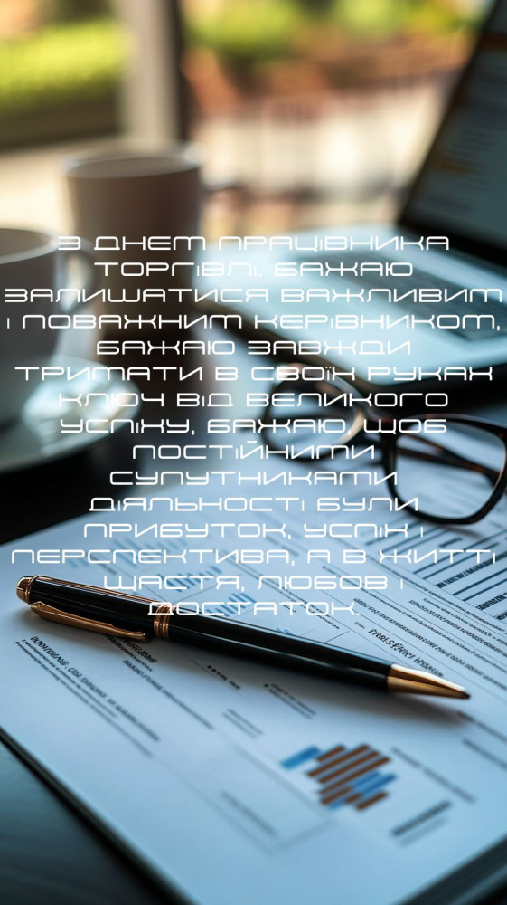 картинка Вітання з Днем торгівлі керівнику